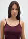 Set of two-pack violet stretch fabric tops with thin straps_0