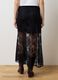 Long black skirt with lace details_2
