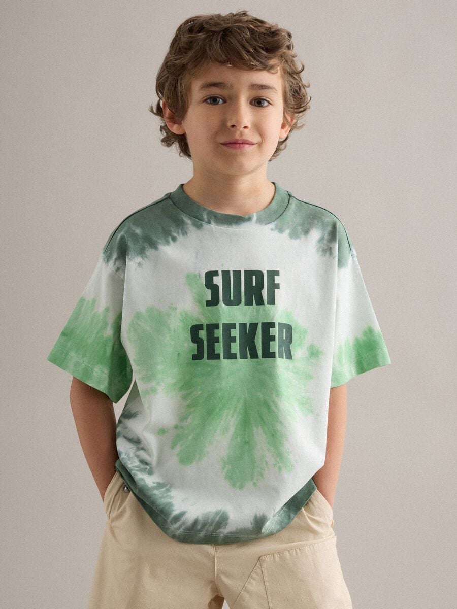 Multicolour pure cotton oversized fit kids' T-shirt_1