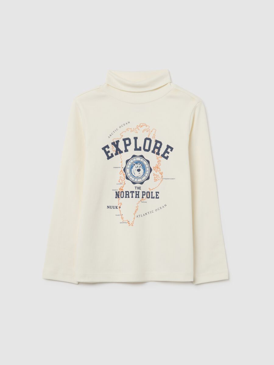 Children's Beige Regular Fit Pure Cotton T-Shirt_0