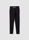 Black slim-fit stretch cotton jersey leggings with Everlast logo_0