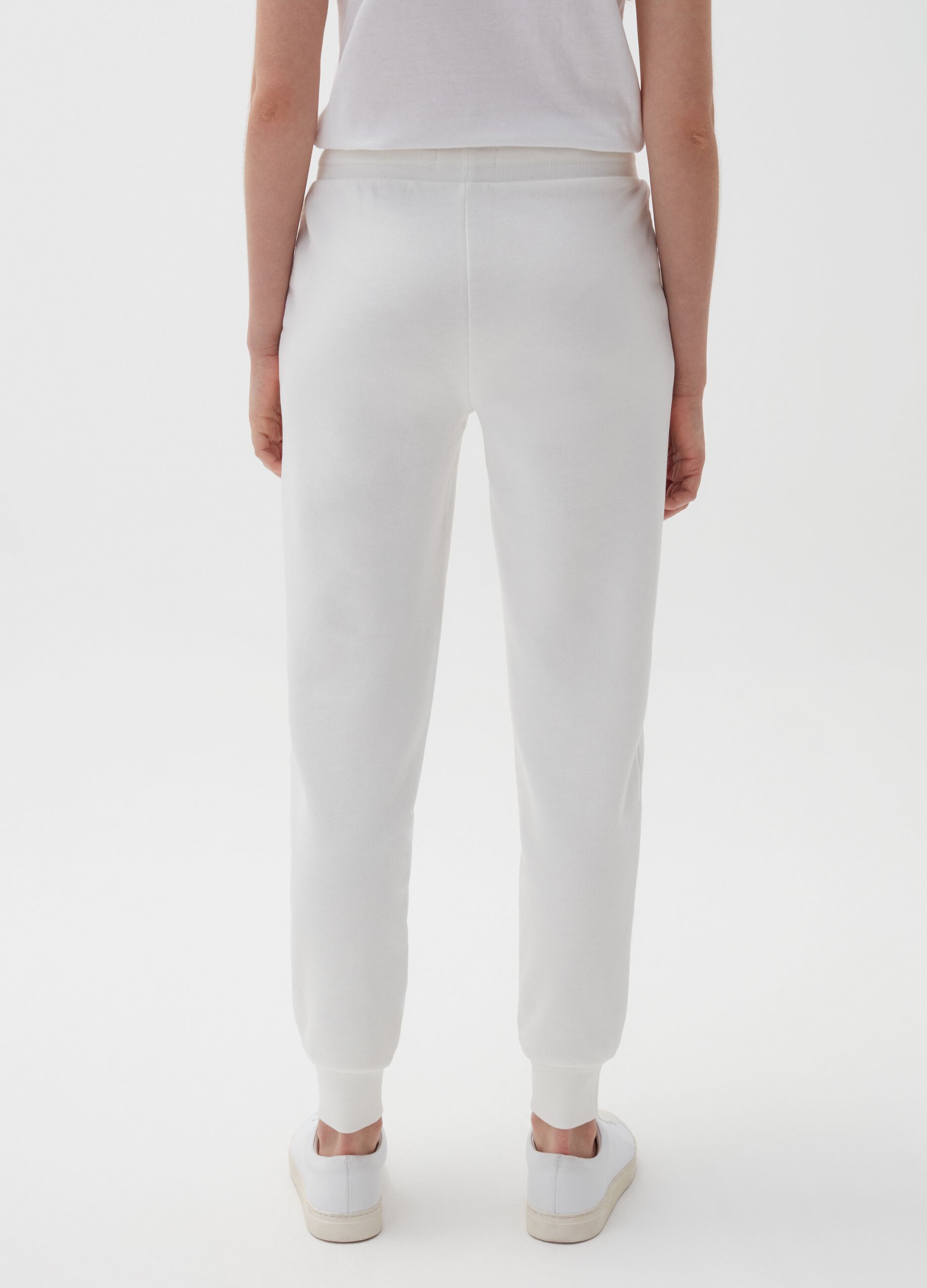 Joggers in felpa con coulisse_2