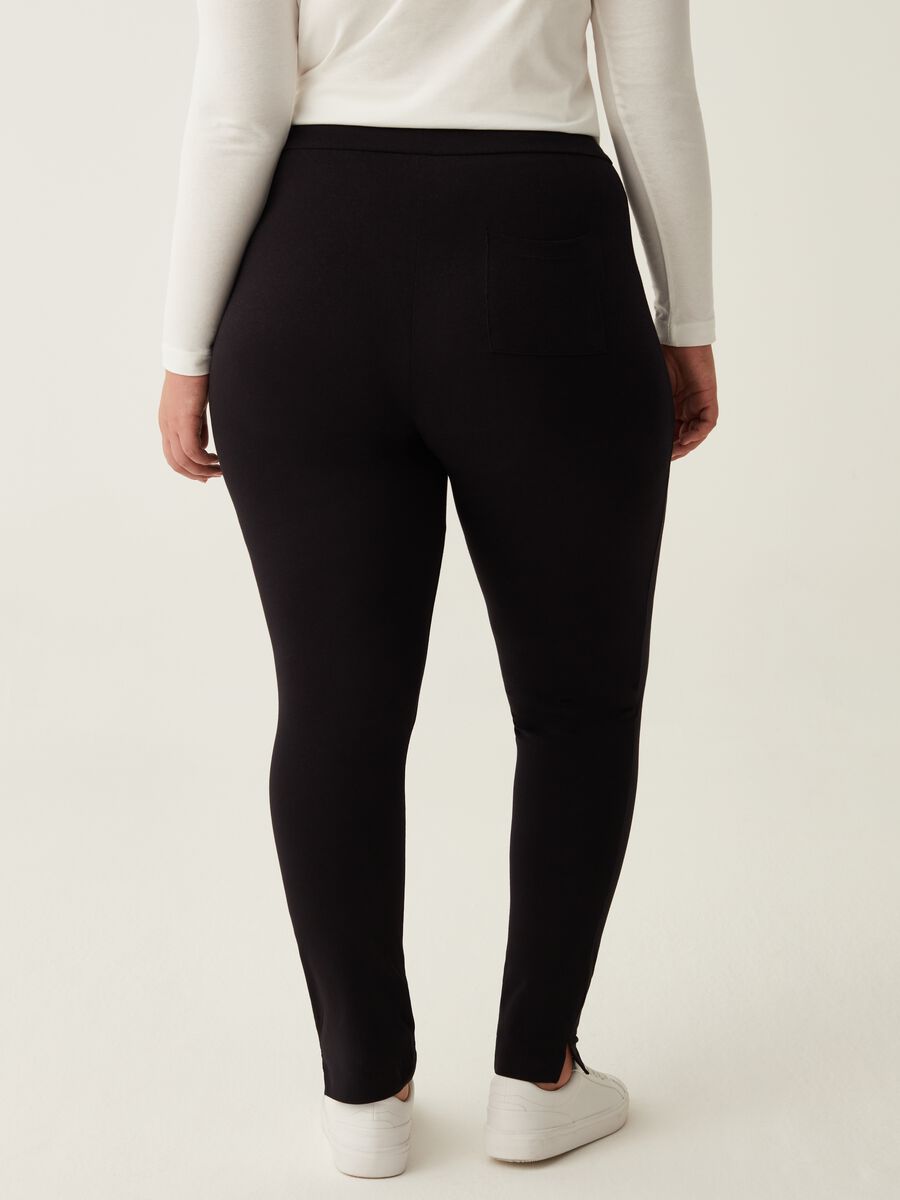 Leggings stretch con spacchetti Curvy_2