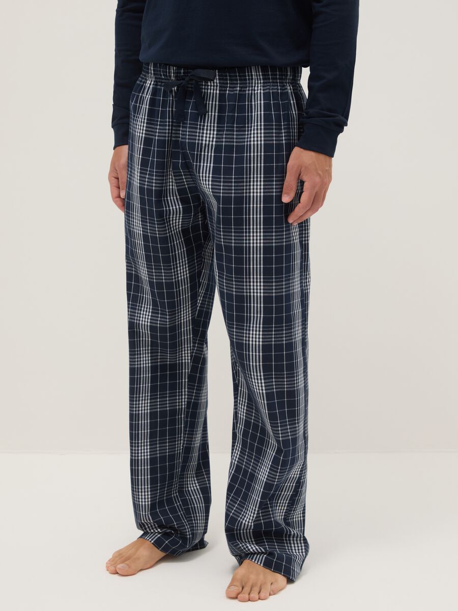 Multicolour pure cotton regular fit pyjamas_3