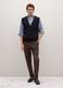 Blue Merino Wool Waistcoat Regular Fit_1