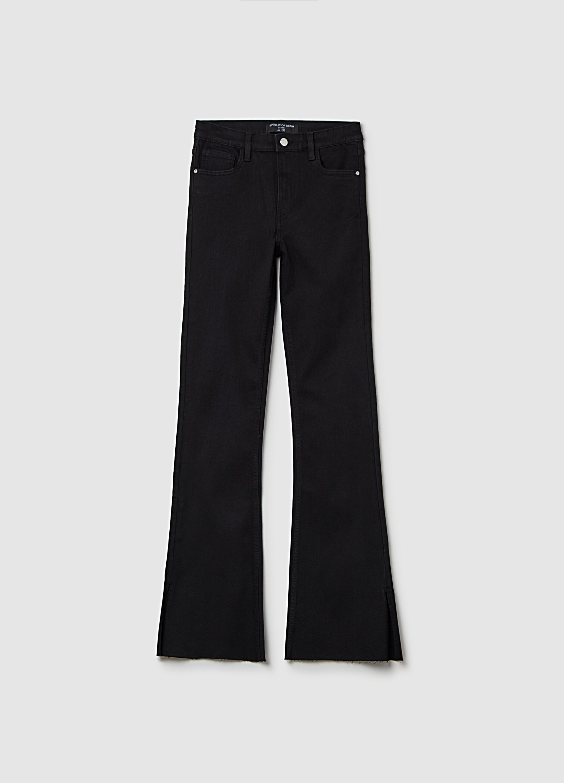 Jeans bootcut flare fit con spacchi