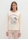 Beige cotton pyjamas with Snoopy_1