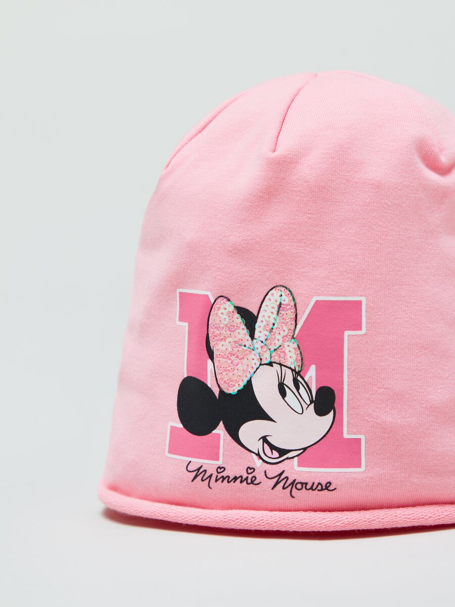 Berretto in French Terry con stampa Minnie _1