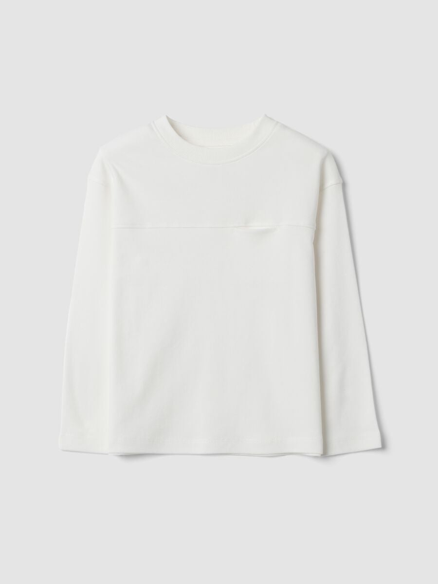 White organic cotton crew-neck T-shirt_0