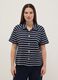 Multicolour striped cotton blend polo, regular fit_0