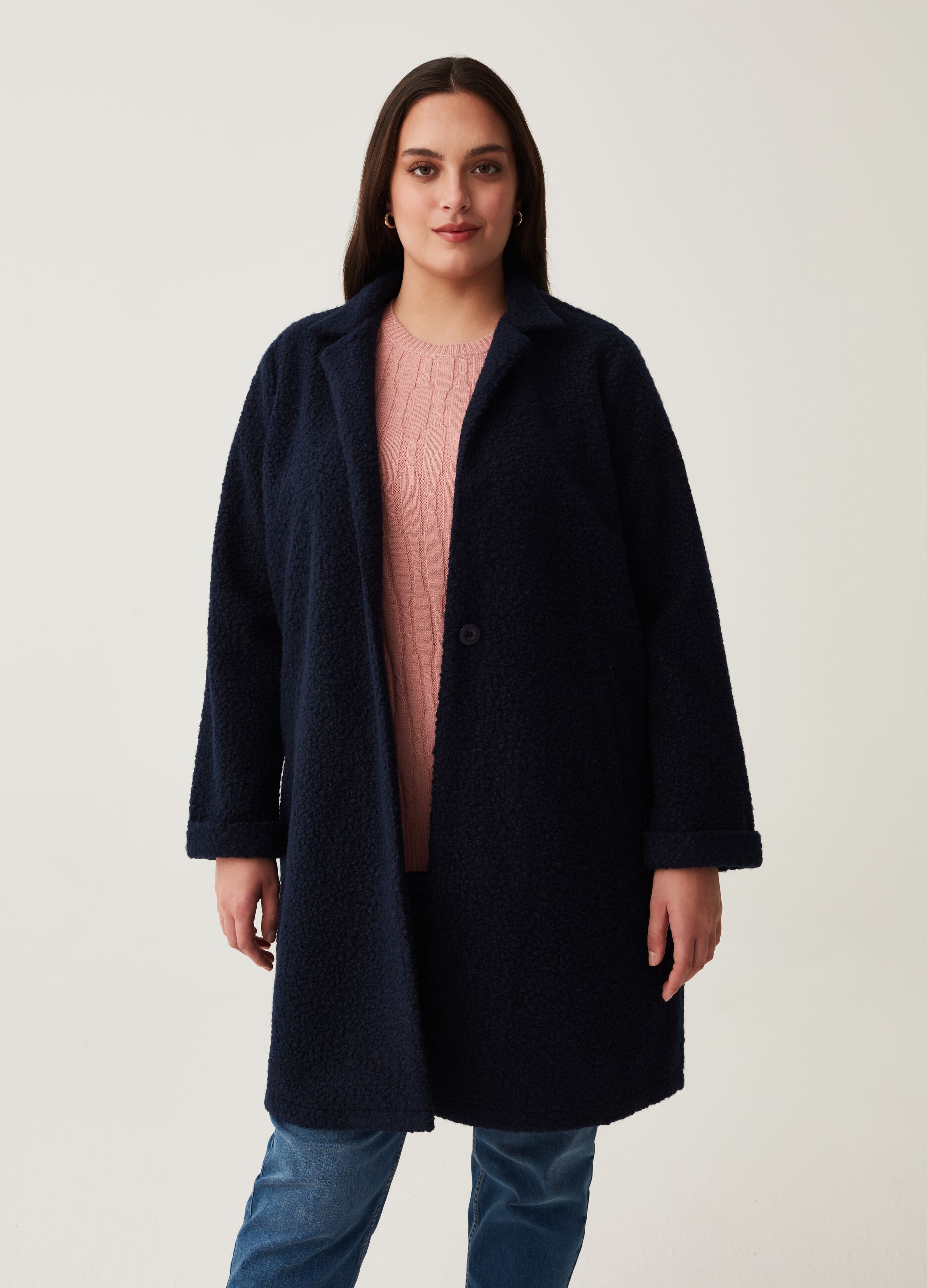 Cappotto boucle Curvy