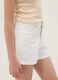 White pure cotton five-pocket shorts_2