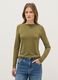 Green crew neck long sleeve regular fit t-shirt_1