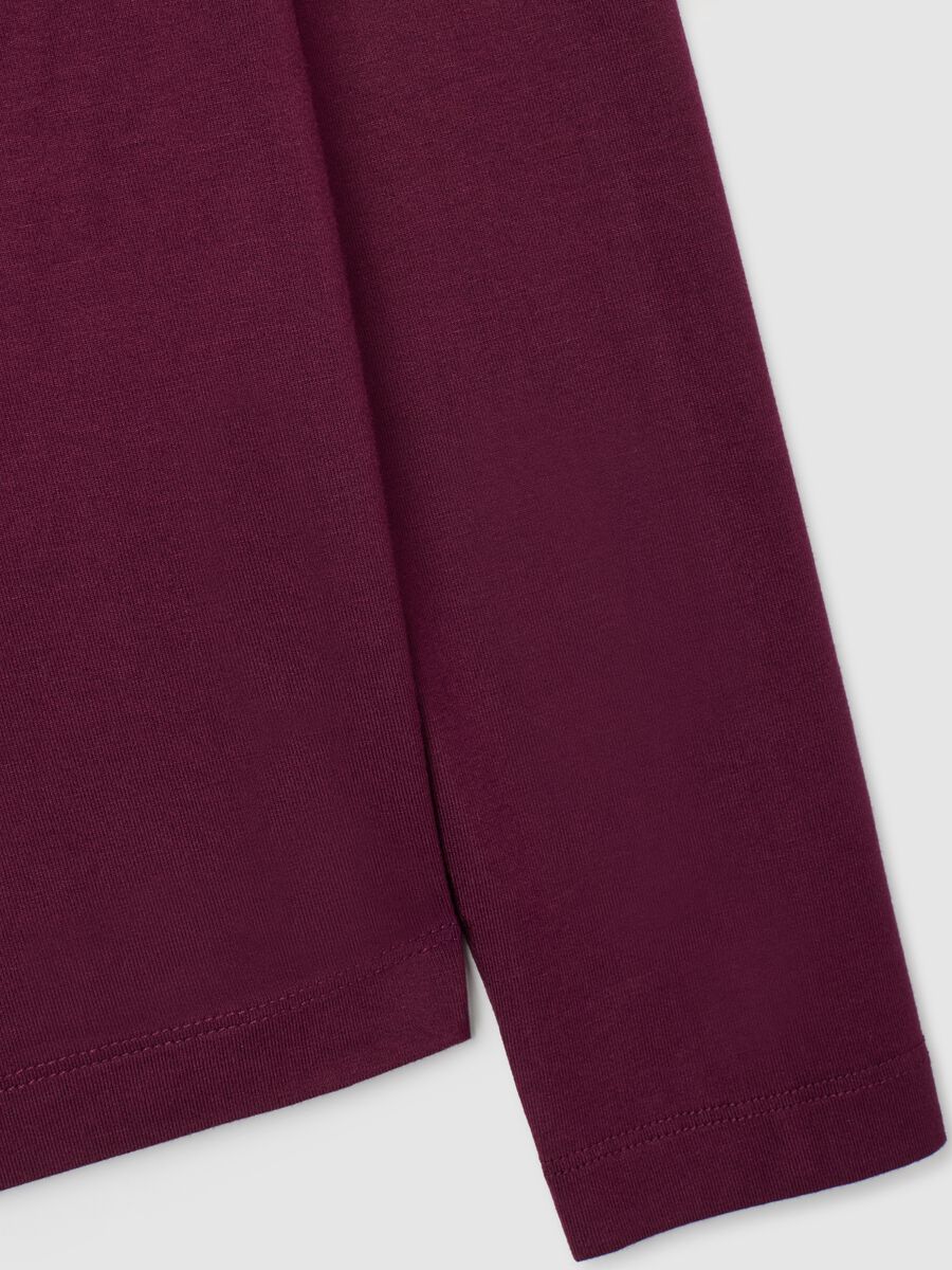 Purple high-neck regular fit jumper_5