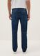 Slim fit blue stretchy cotton jeans with five pockets_2
