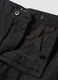 Grey and black slim-fit stretch viscose chino trousers_1