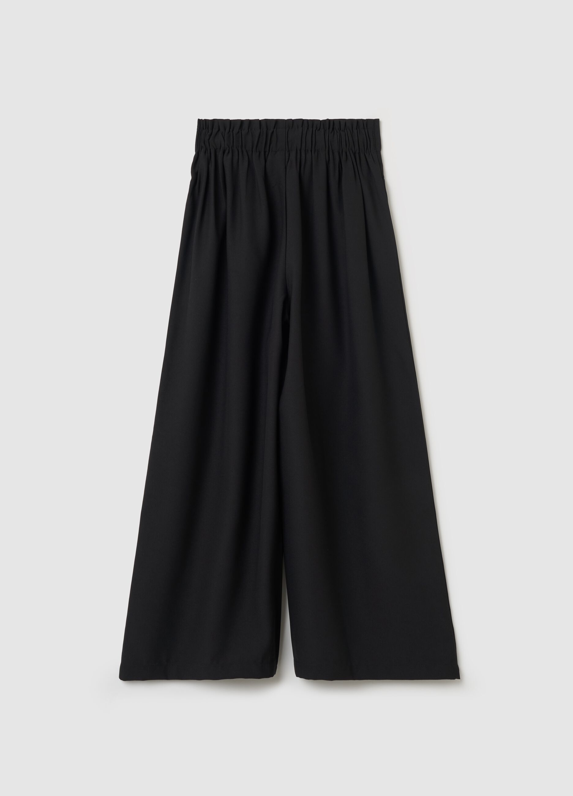 Pantaloni a gamba larga con cintura
