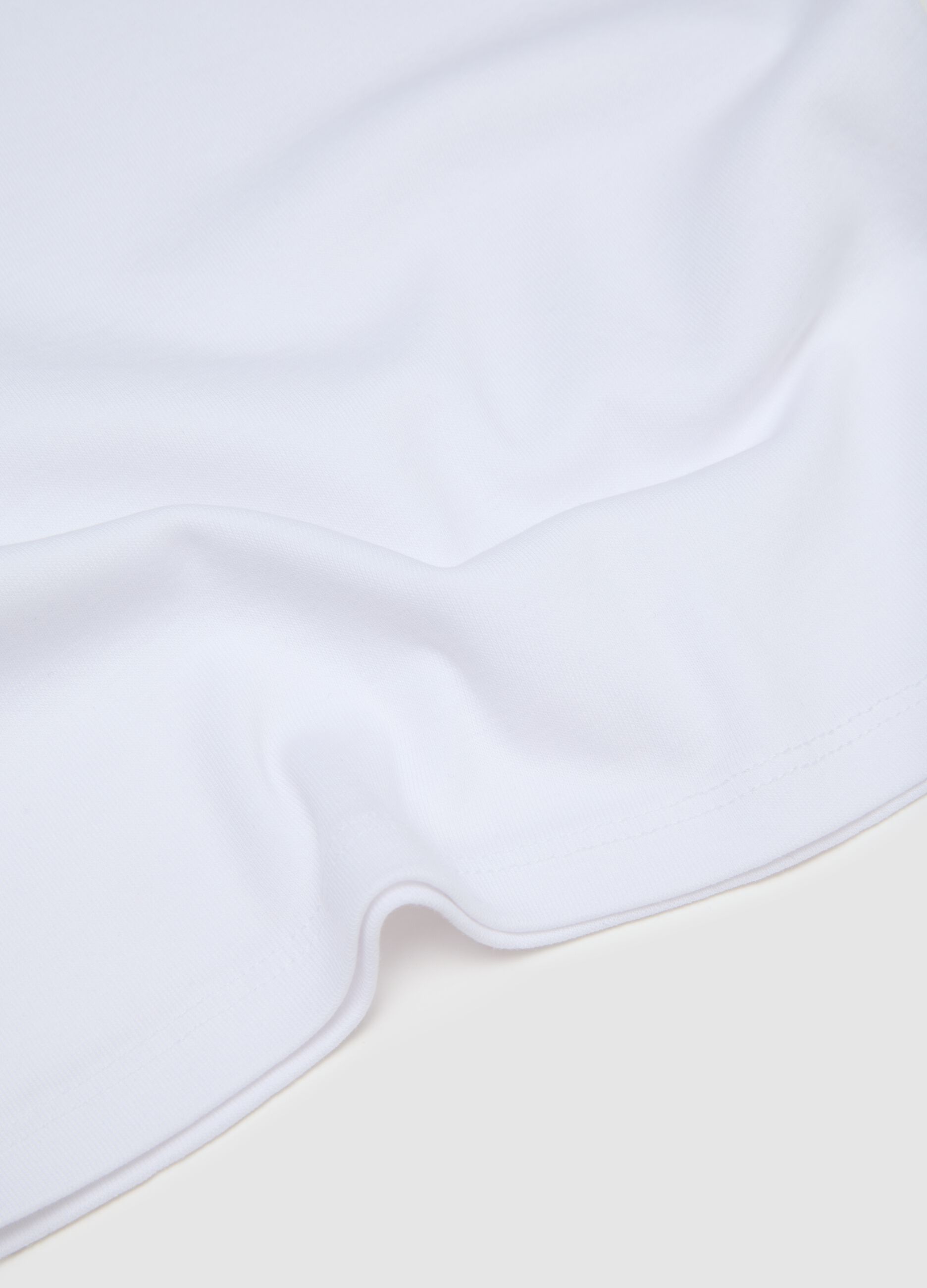 Children's white cotton vest regular fit