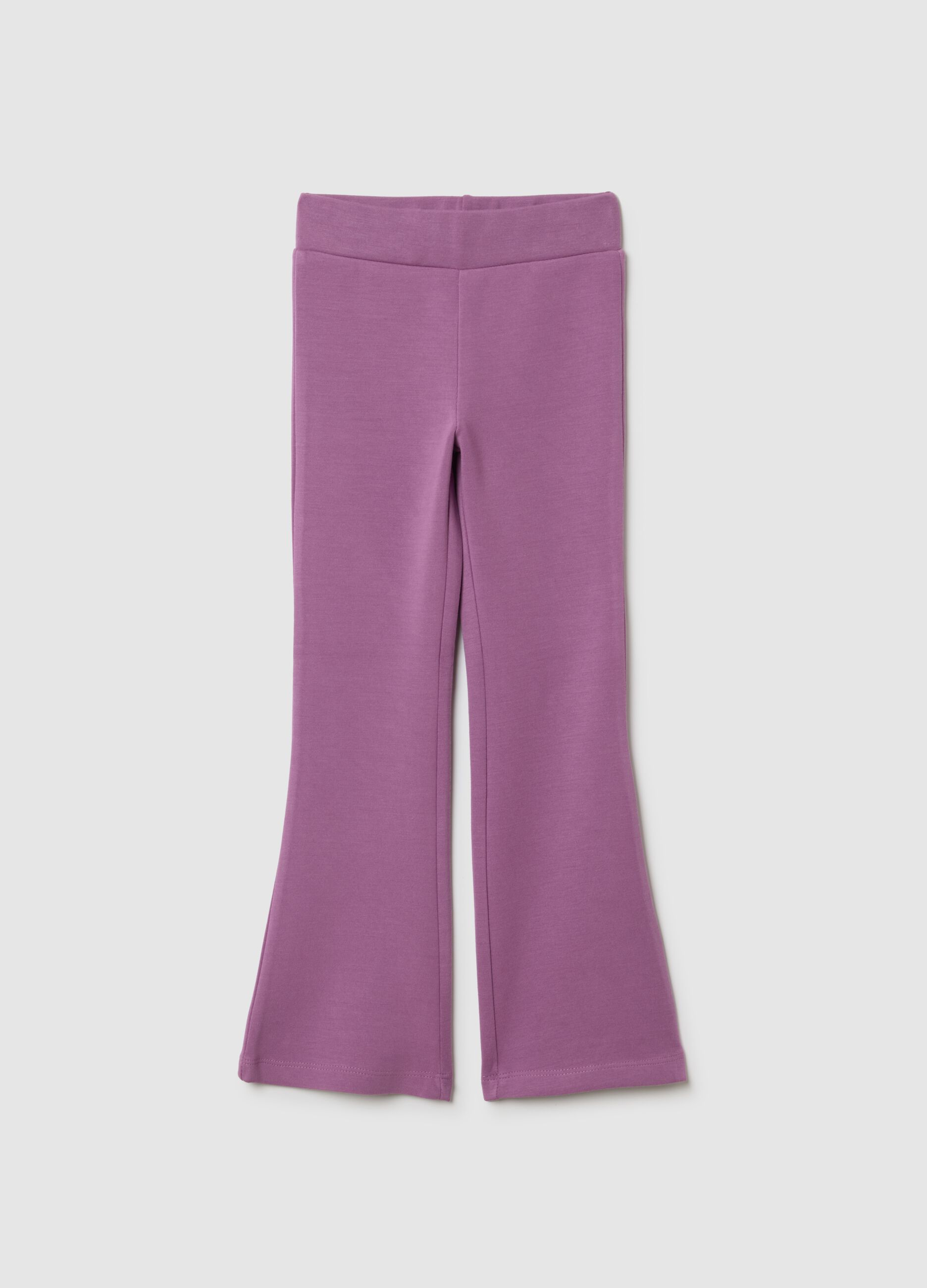 Girls' Purple Flare Treggings