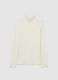 White Regular Fit Turtleneck Sweater_4