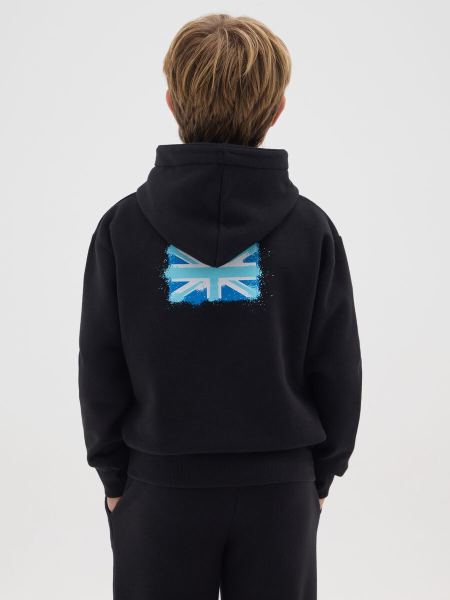 Felpa da bambino in misto cotone multicolor regular fit_1