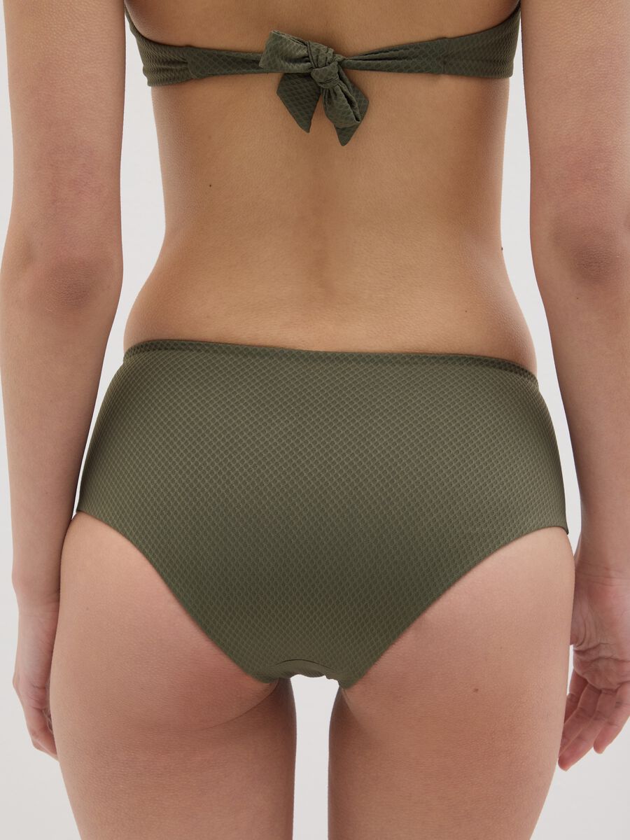 Green high-rise bikini briefs with buckle_3