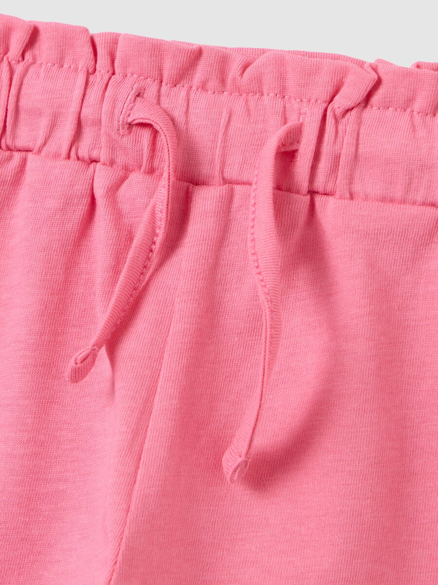 Girls' Summer Set in White and Pink Pure Cotton_2