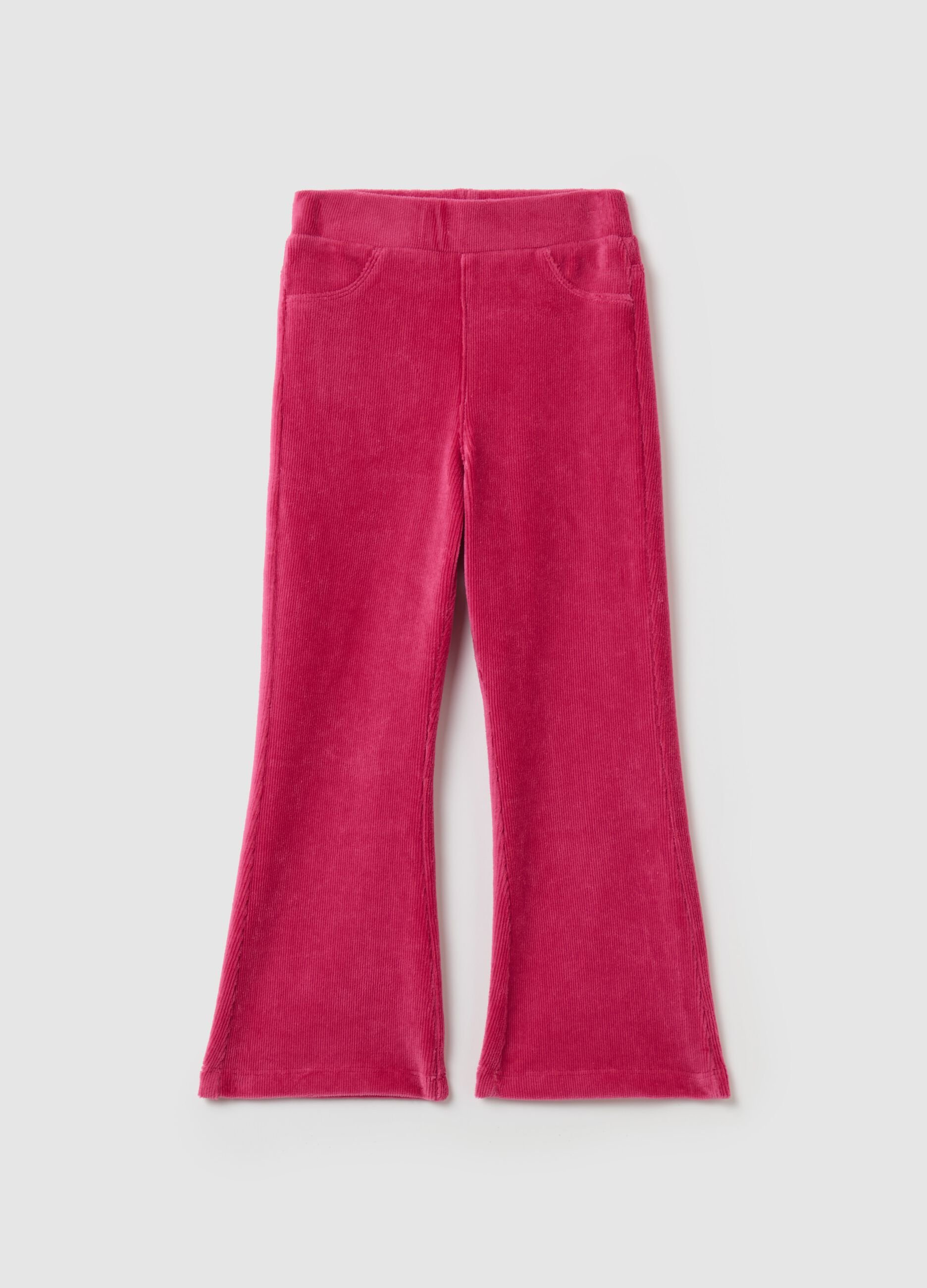 Flare-fit corduroy treggings