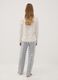 White regular-fit organic cotton checked pyjamas_2