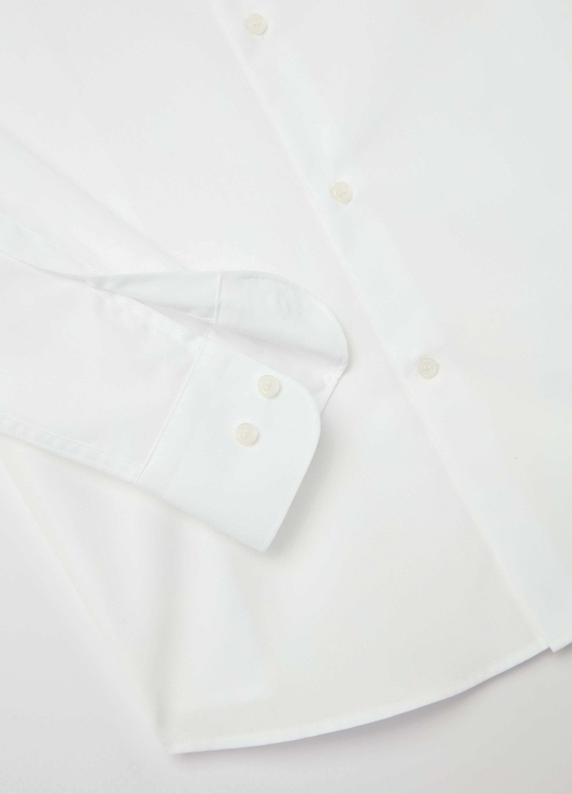 Camicia slim fit in cotone easy iron