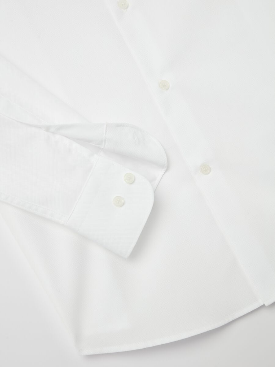 Slim-fit easy-iron shirt in cotton_5