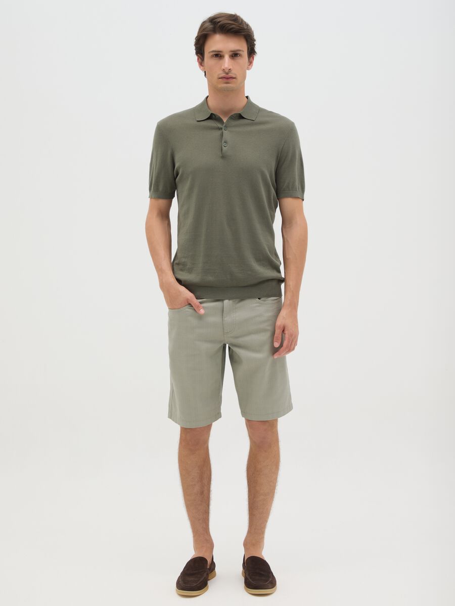 Men's Green Regular Fit Pure Cotton Shorts_0