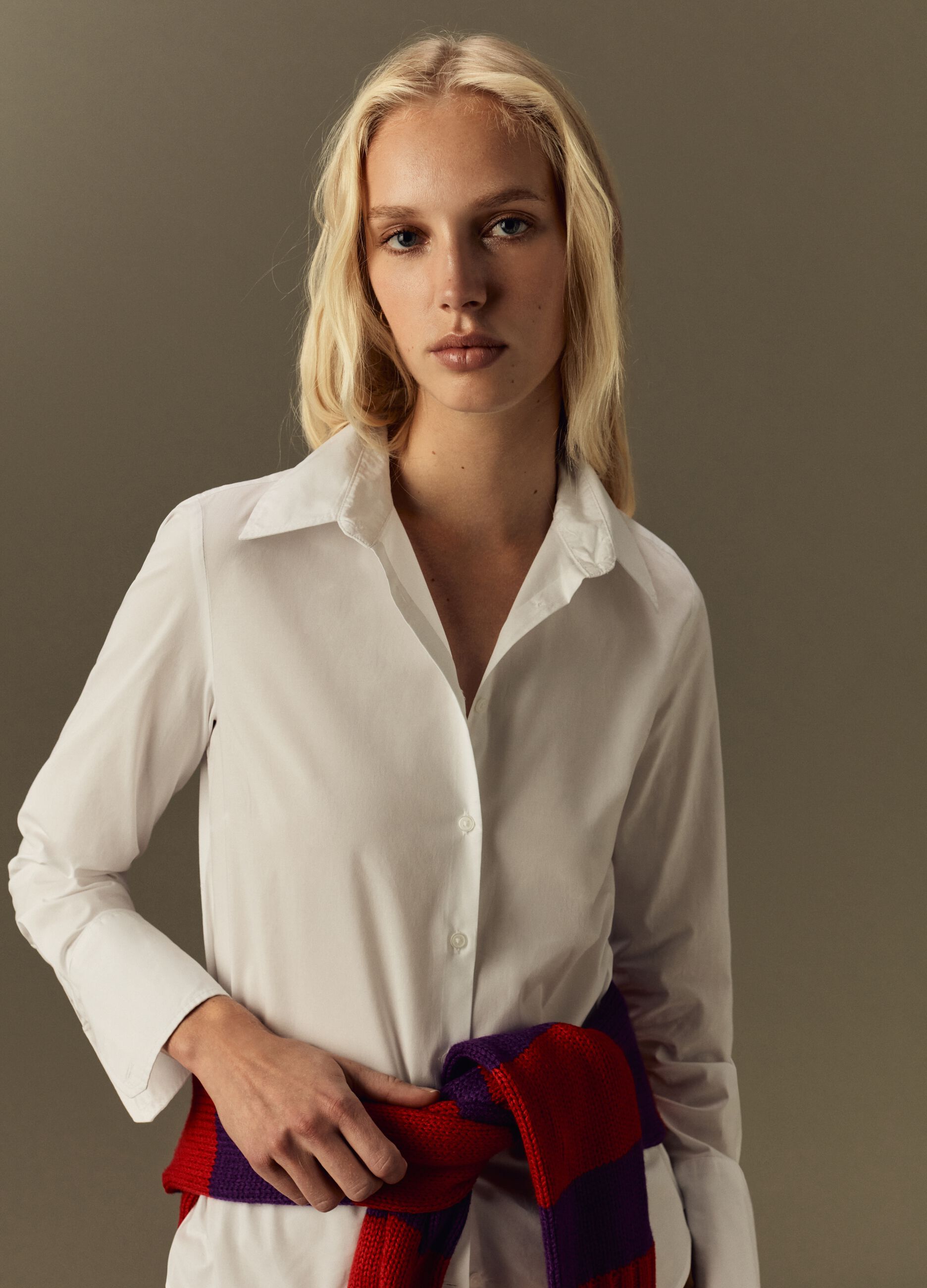 Camicia in cotone stretch_0
