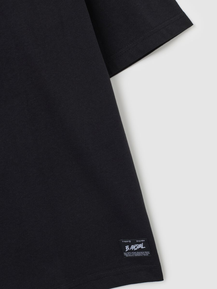 T-shirt in puro cotone nero boxy fit_1