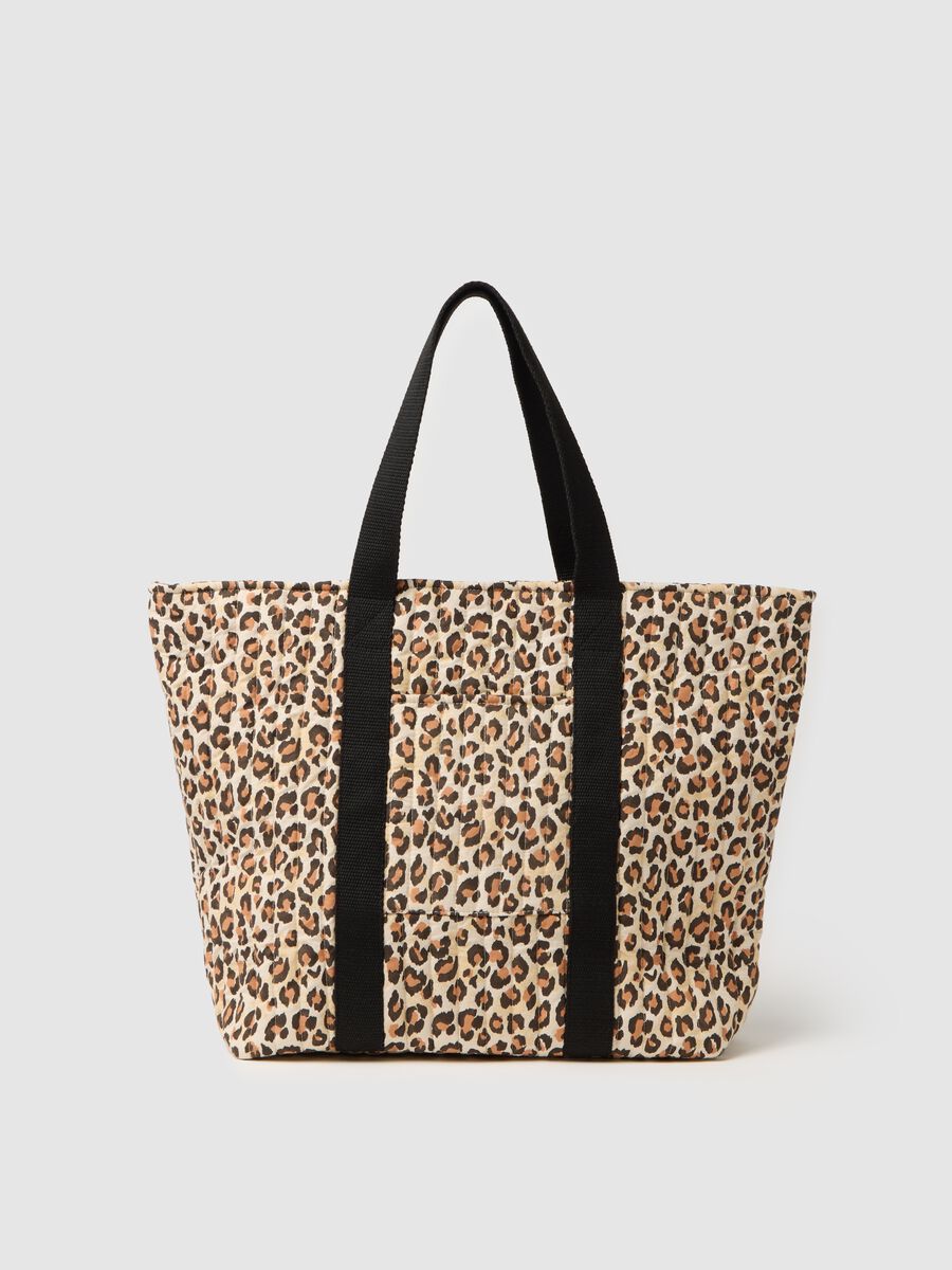 Animal print beach bag_0