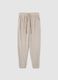 Beige adjustable waist pyjama trousers_4