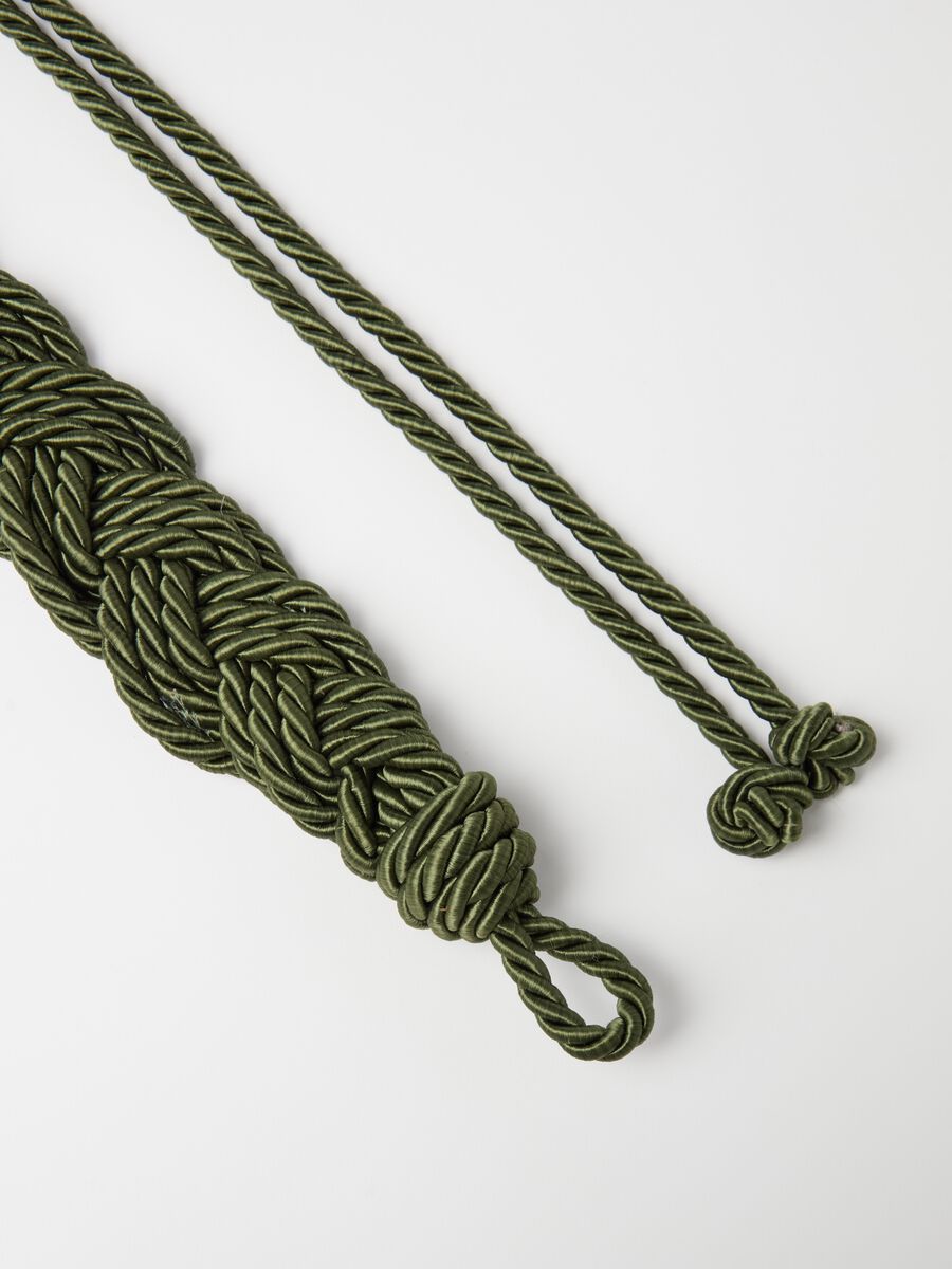 Cord belt with braiding_3