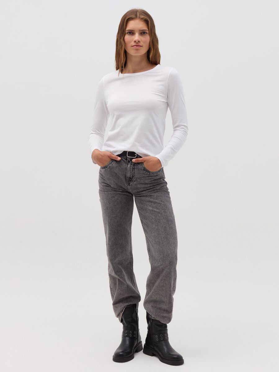 Long-sleeved T-shirt in cotton_1