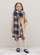 Girls' beige regular fit coat with buttons_0