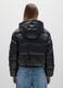 Black Oversize Padded Jacket with Zip_2