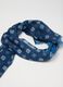 Sciarpa blu con motivi geometrici_1