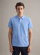 Sky blue pure cotton short sleeve polo, regular fit_2