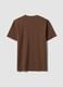 Brown regular-fit T-shirt in pure organic cotton jersey_6