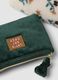 Set di due pochette bianche e verde con fantasia floreale_2