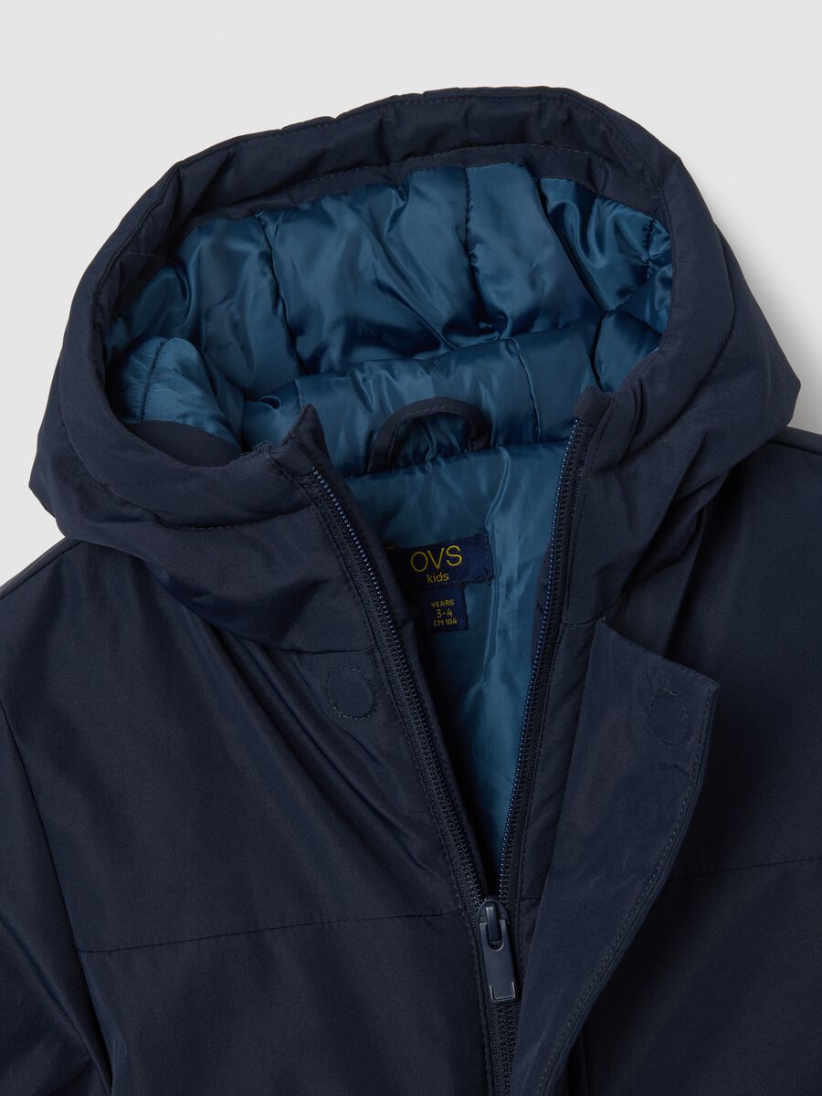 Giubbotto imbottito blu da bambino regular fit _2