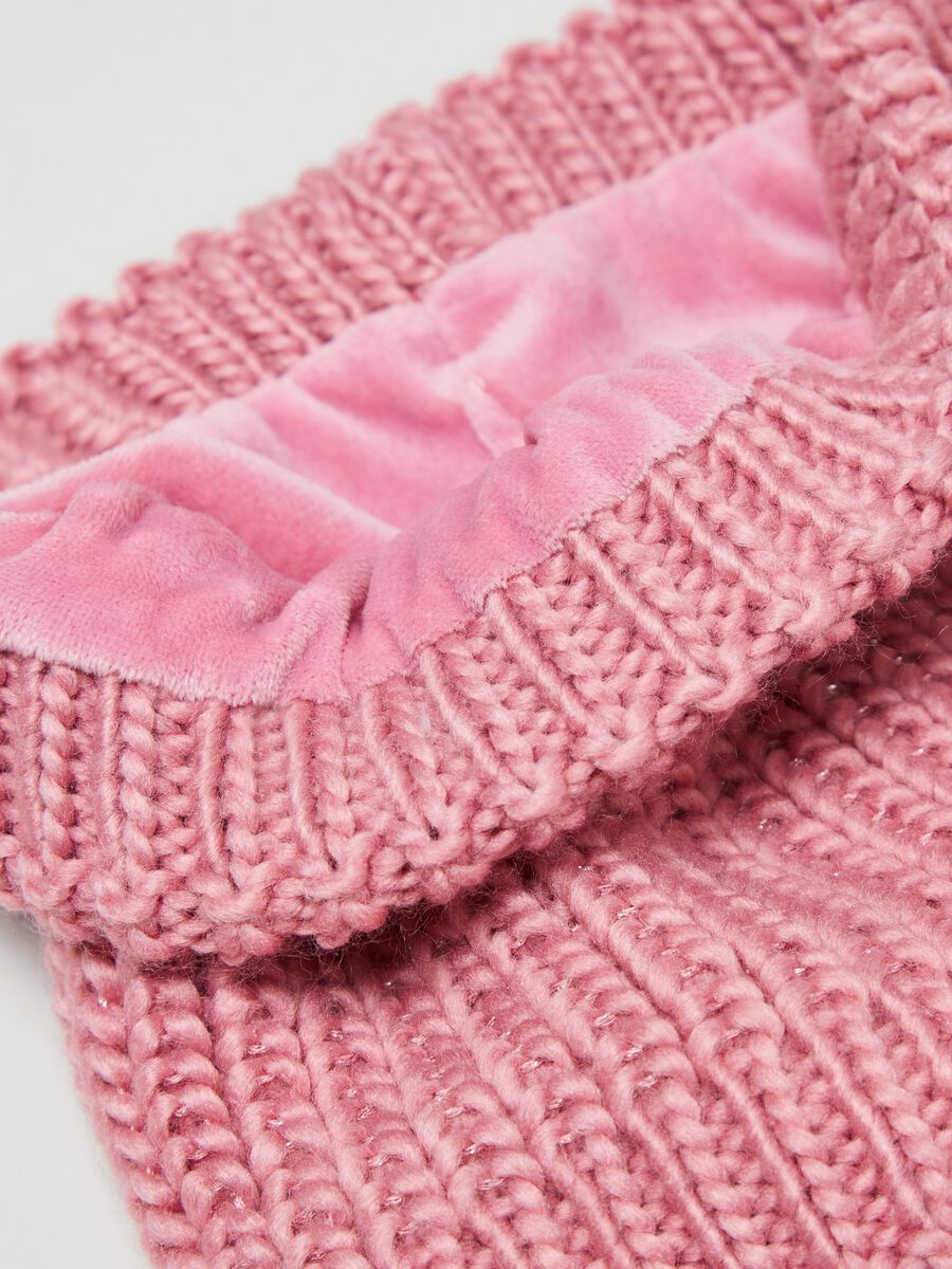 Scaldacollo in maglia con lurex_1