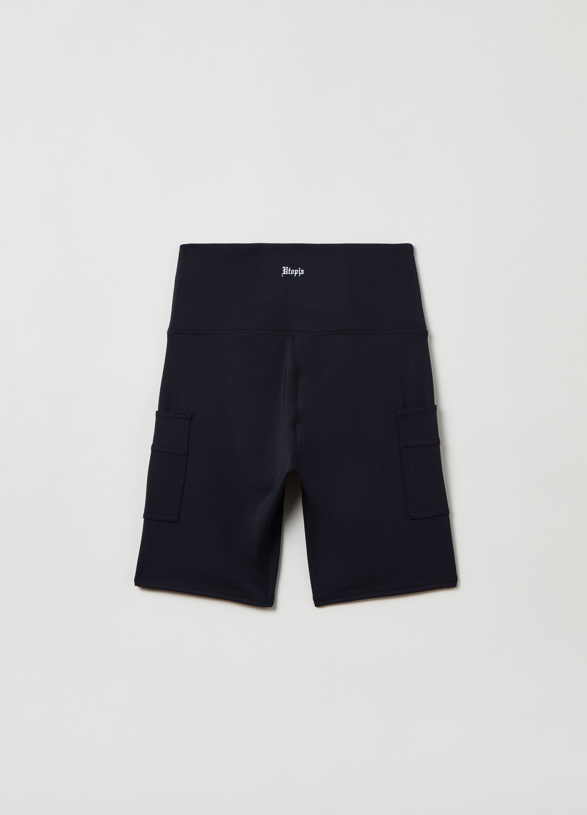 Sports Cargo Biker Shorts Black_6