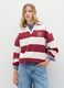 Regular fit striped cotton blend sweatshirt_1
