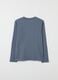 Boys' long blue pure cotton top regular fit_4