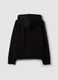 Black cotton-blend regular-fit hoodie_1